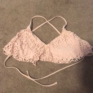 Pink bathing suit top